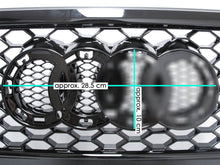 RS4 Style Honeycomb Black Front Grille For Audi A4 S4 B8 2009–2012