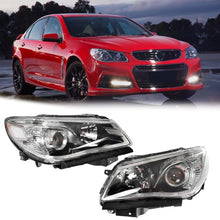 LH+RH Black Headlights Set For Holden Commodore VF SS SV6 2013–2018 Series 1 &2