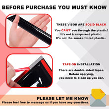 For Toyota Hilux LN106 88-97 Window Visor Sun Weather Shields Weathershields
