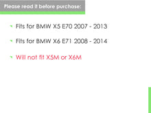 Gloss Black Painted Side Mirror Cover Caps For BMW X5 X6 E70 E71 2007-2013 mc105