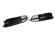 All Black Fog Light Grille Covers Left+Right Audi A6 C7 S-Line S6 2012-2015