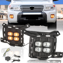 2pcs LED Daytime Running Light Fog Lamps For Toyota Land Cruiser LC200 2012-2015