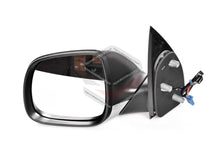 LH Left Hand Passenger Electric Door Mirror Texture Black Top / Chrome Bot For VW Amarok 2010-2013
