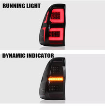 Smoked LED Tail lights Fits Toyota Hilux N80 SR5 SR 2015-Onwards Dual Cab