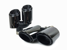 3-Layer Exhaust Tips Chrome/Black For Porsche Macan Base 2.0T 2014-2018