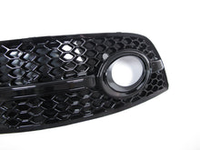 For 2009-2012 Auqi Q5 Non-Sline Front Bumper Fog Light Grille Cover All Black