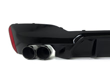 Glossy Black M5 Style Rear Bumper Diffuser w/ Exhaust For 2017-2023 BMW G30 540i