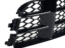 Gloss Black Fog Light Grille Covers Left+Right Audi RS5 2010-2016