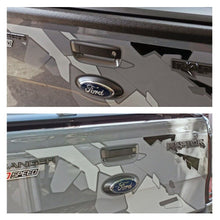 Matt Black Tailgate Handle Trim Cover For Ford Ranger T6 T7 T8 2012-2022 w/ Key Hole