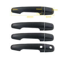 Matte Black Door Handle Cover Trim Protector For Mitsubishi Pajero Sport QE QF 2015-2024