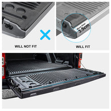 Matt Black Tailgate Cover Rail Guard Protector Trim For Ford Ranger PX2 MK3 2015-2022
