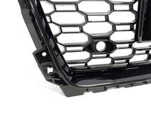 RS5 Style Badgeless Gloss Black Honeycomb Front Grille For Audi A5 S5 B9 2017–2019