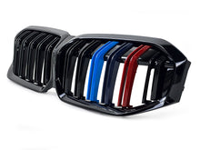 Dual Slats M-Color Front Bumper Grille Gloss Black fit for BMW 3-Series G20 LCI 330i m340i 2023+
