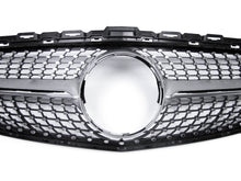 Silver Diamond Front Grille for Mercedes W205 S205 C205 A205 2015-2018 w/o Camera pz127