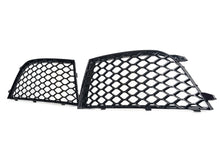 Pair Front Bumper Honeycomb Fog Light Grilles Audi RS4 2013-2015