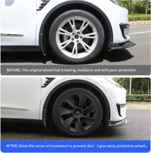 Matte Black 19 Inch Wheel Cover Caps Rim Hubcap for Tesla Model Y 2020-2023