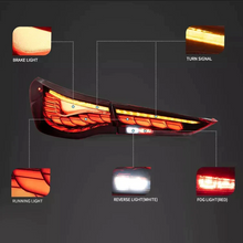 Smoked LED Tail lights Rear Lamps Assembly For BMW 4 Series G22 G23 G26 M4 G82 G83 2021-2024