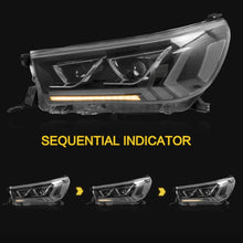LED Headlights DRL For 2015-2020 Toyota Hilux Vigo Revo W/Sequential & Animation