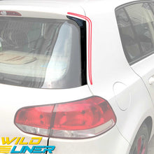Gloss Black Rear Window Spoiler Side Canard Splitter for VW Golf 6 MK6 GTI R GTD