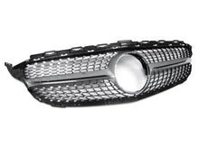 Silver Diamond Front Grille for Mercedes W205 S205 C205 A205 2015-2018 w/o Camera pz127