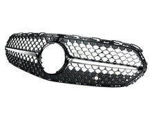 Black Diamond Style Grille Front Bumper Grille For Mercedes C W206 C206 C220 C300 2022-2024 Non-AMG only