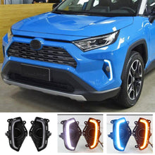 3 Colors DRL For 2019-2024 Toyota RAV4 Front LED Fog Lamp Daytime Running Lights
