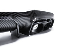 Carbon Look LED Bumper Diffuser Exhaust Tips for Mercedes E W213 Sedn AMG Pack di127