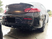 C63S Style Rear Diffuser + Quad Black Exhaust Tips for Mercedes W205 C205 AMG Coupe C43 2015-2021