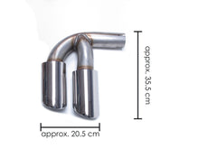 Exhaust Muffler Tips Brushed/Black/Silver For Porsche Cayenne 9Y0 9Y3 Petrol 2019-2024