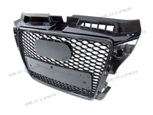 RS3 Style Front Grille for Audi A3 8P 2009-2013 – Gloss Black Honeycomb