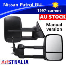 2x L+R Extendable Towing Mirrors Manual for Nissan Patrol GU Y61 1997-2016