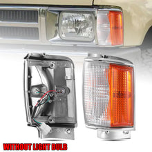 Pair Corner Indicator Light Chrome Trim for Toyota Hilux 4x4 LN65 YN65 YN67 1983-1988 - NO bulbs