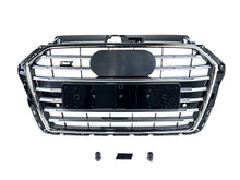 Chrome S3 Style Front Grille For Audi A3 S3 8V 2017–2020 Front Bumper Grill