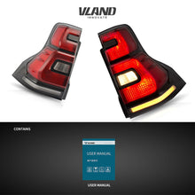 Red LED Tail Lights For 2010-2017 Toyota Land Cruiser Prado Rear Brake Lamps FJ150