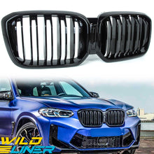 Gloss Black Front Kidney Grille for BMW X3 G01 X4 G02 w/o Camera 2022-2023 fg258