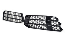 Gloss Black Fog Light Grille Covers Left+Right Audi RS5 2010-2016