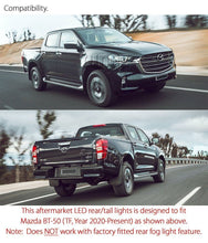 Smoke Animated Startup LED Tail Lights Lamp For Mazda BT-50 BT50 2020 2021 2022