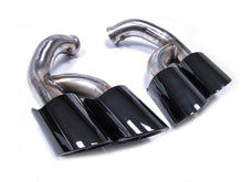 Black Exhaust Tips Sport Tailpipe (Long) for Porsche Cayenne 958.2 V6 V8 2015-2018 et105