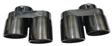 Black Twin Exhaust Tips Tailpipe for BMW X5 G05 X6 G06 X7 G07 40i 2019-2024