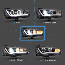 Pair LED Headlights For Mitsubishi Lancer CF CJ EVO X Sedan 2007-2018 DRL Front Lamps