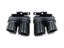 Glossy Black Rear Diffuser Lip + Exhaust Tips for Audi A7 Sedan S-Line 2019-2023 di85