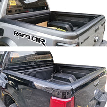 4pcs Tailgate Cover Trim Rear Protector Trim for Ford Ranger 2012-2022 Dual Cab Black