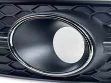 For 2012-2015 Audi A7 S-Line S7 Honeycomb Front Bumper Fog Light Grille Cover Black/Chrome