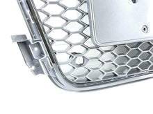 RS5 Style Chrome Honeycomb Front Grille For Audi A5 S5 B8 2008–2012