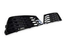 Pair Front Bumper Honeycomb Fog Light Grilles Audi A4 B9 Non-S-Line 2017-2019