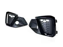 Pair Front Bumper Fog Light Grille Bezels For Audi A4 S4 S-Line 2020-2024
