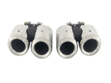 Stainless Chrome Muffler Tips Fit Land Rover Defender L663 90/110 P300 P400 Petrol