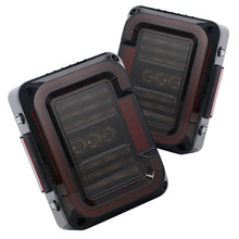 Smoked EMC LED Tail Lights Rear Reverse Lamps For Jeep Wrangler JK JKU 2007-2018