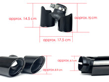 Exhaust Tips Black for Porsche 911 Carrera 991.2 NON-PSE 2017 2018 2019