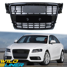 Gloss Black S4 Style Front Bumper Grille For Audi A4 S4 B8 2009–2012